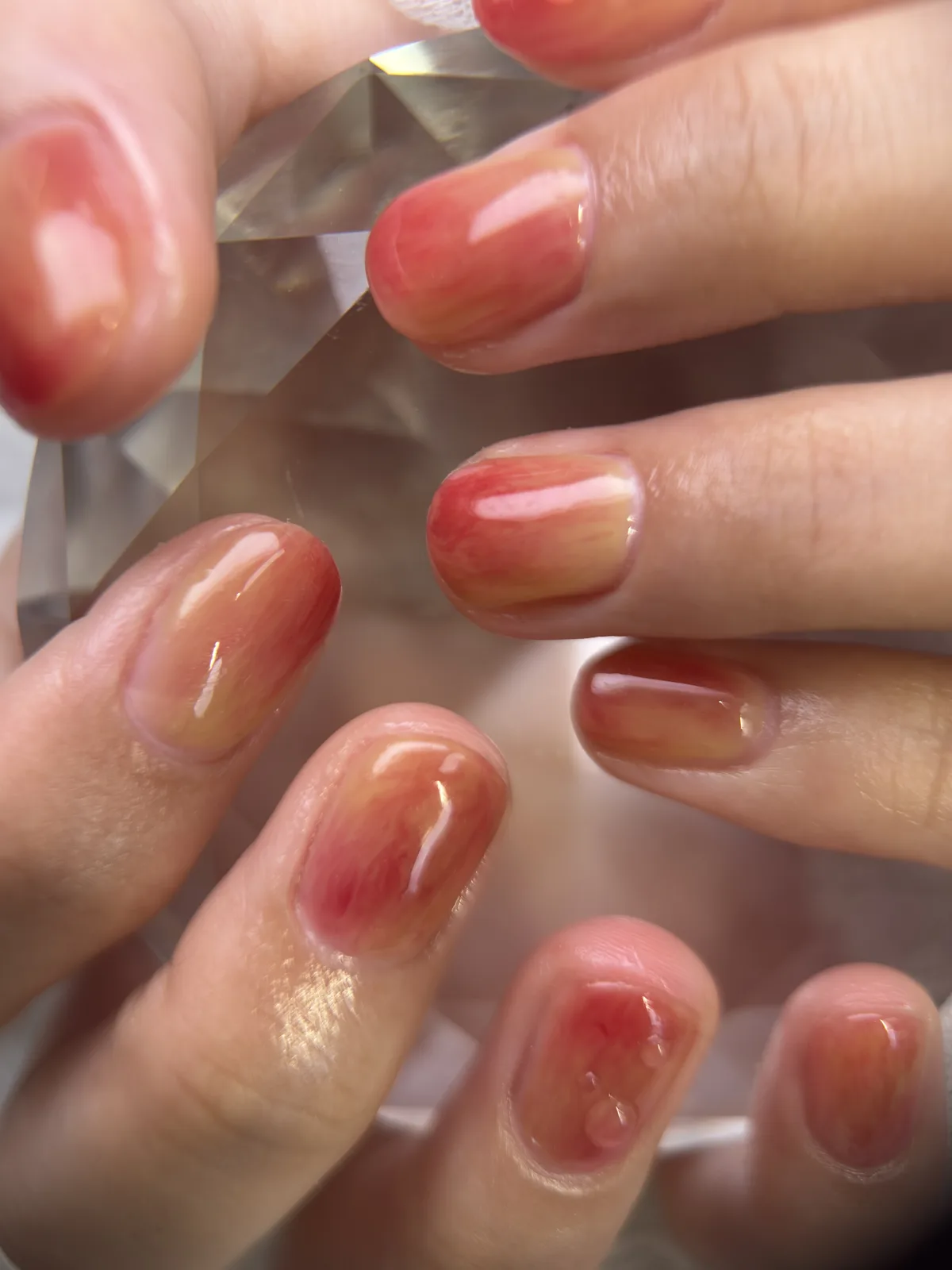 Pink and gold nails inspiration
